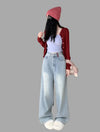 Heritage High Waisted Stitched Denim