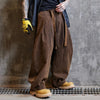 Brown Faded Easy Cut Wide Denim