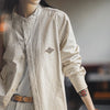 Soft Stripe Relaxed Collar Top