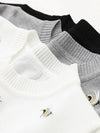 Bird Embroidery Round Neck Everyday T-Shirt