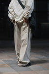 Solid Cotton Vintage Wide-Leg