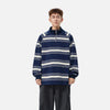 Stripe Drop Half-Zip Sweatshirt