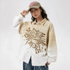 Refined Loose Embroidered Woven Top