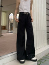 Button Decon Wide-Leg