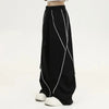 Vintage Wide Leg Çizgili Jogger, yan görünüm — Navra Wear