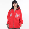 2000s Dark Web Zip-Up Sweatshirt