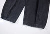 Yıkanmış Yırtık Detaylı İspanyol Paça Jean Pantolon, yakın çekim — Navra Wear