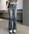 Heritage Bell Torn High Waisted Denim