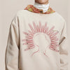 Stud Print Fall Street Sweatshirt
