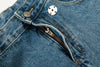 Durable Faded Relaxed Bell Leg Denim