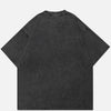 Boxy-Fit Faded Black Doberman Illustrated T-Shirt