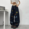 High-Quality Cute Mosaic Relaxed Classic Denim