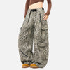 All-American Wild Print Chic Street Pants