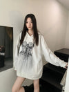 Layered Strong Floral Sweatshirt