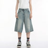 Summer Rinse Broken Hole Denim Shorts