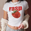 Fruit Print Slim Fit Throwback T-Shirt