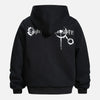 Dark Print Durable Boxy Hood