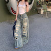 Heritage Western Style Low Rise Torn Denim