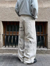 Y2K Baggy Jean Pantolon, yakın çekim — Navra Wear