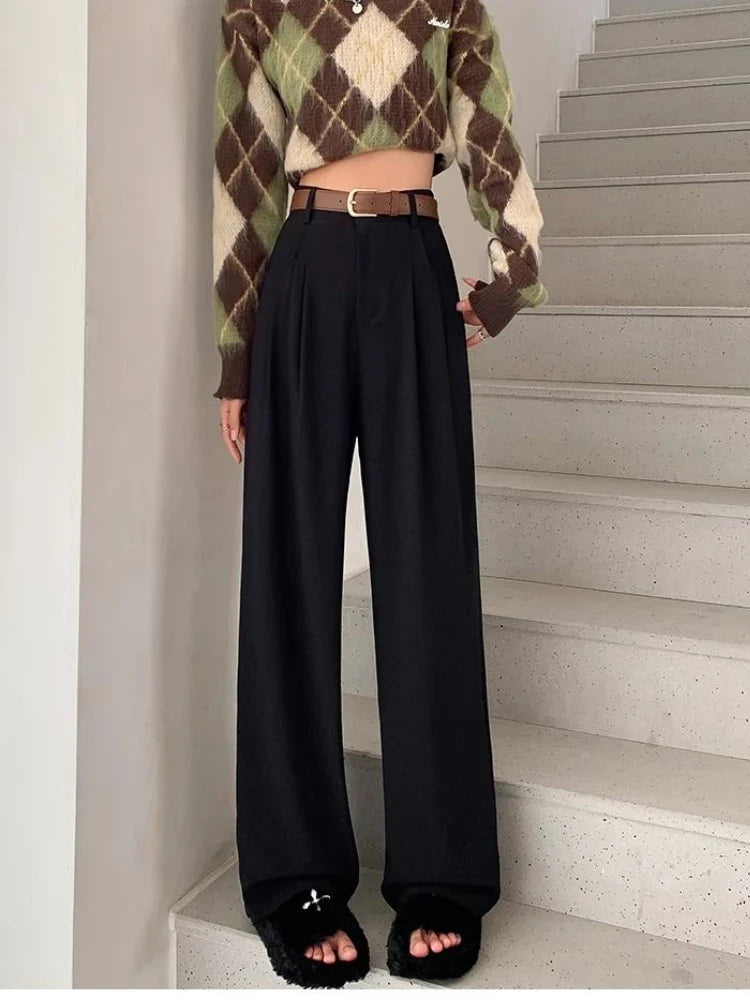 High-Rise Wide-Leg Trousers