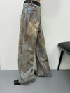 Blue Batik Aesthetic Relaxed Denim