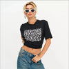 Cotton Print Leopard Russian Women T-Shirt