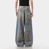 Faded Heritage Bell Leg Spray Denim
