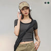 O-Neck Slim Color Contrasting T-Shirt