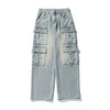Timeless Washed Denim Wide Leg Street Jeans