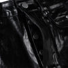 Luxe Black Flared Leather Trousers