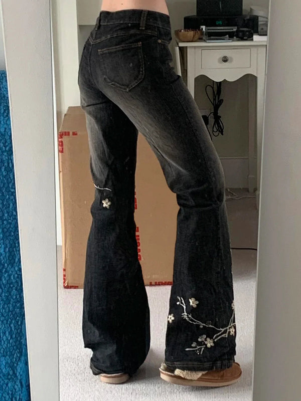 Botanical Stitched Bell Denim alternatif görünüm