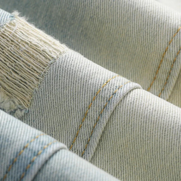 Classic Easy Cut Torn Denim alternatif görünüm