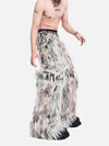 Faux Fur Leopard Oversized Trousers