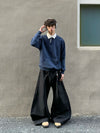 Off-Duty Elevated Comfortable Long Sleeve Sport-Collar T-Shirt