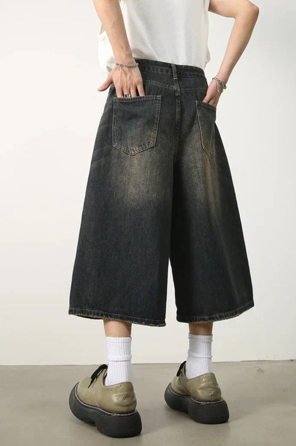 Heritage Underground Denim Shorts alternatif görünüm