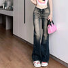 Spicy Girl Style Low Waisted Classic Denim