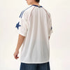 Color Blocked Letter Print Short-Sleeve Training T-Shirt