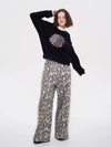 Leopar Desenli Jogger, önden görünüm — Navra Wear