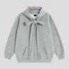 Kadife Basic Sweatshirt, yan görünüm — Navra Wear