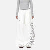 Wide Leg Japon Baskılı Jogger, önden görünüm — Navra Wear