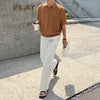 Heritage Soft-Touch Faded Era Knitted Sport-Collar Weekend T-Shirt