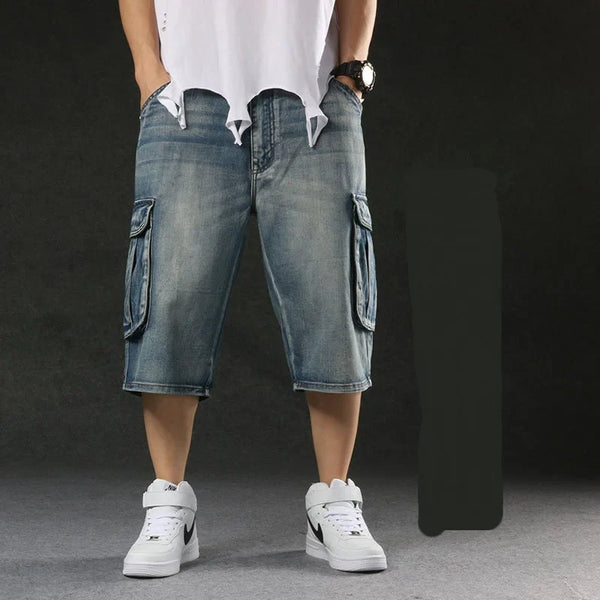 Chic Relaxed Relaxed Utility Denim Short