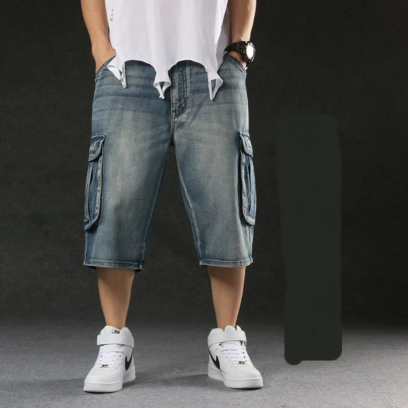 Chic Relaxed Relaxed Utility Denim Short