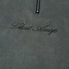 Suede Thread-Work Zipper Short Sleeve T-Shirt