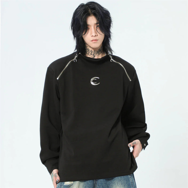 Padded Zip Casual Street Top