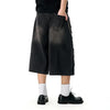 Edgy Chain Denim Shorts