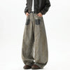 Western Style Stellar Printing Dirty Dying Denim