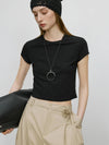 Ice-Feel Fit Slim Black Hop Hip Women T-Shirt