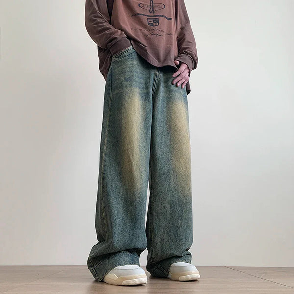 Heritage Faded Blue Bell Leg Denim alternatif görünüm