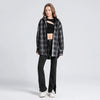 Heritage Plaid Womens Overshirt Long Top